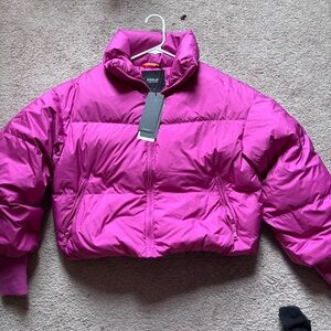 Orolay women's pink down puffer jacket size s